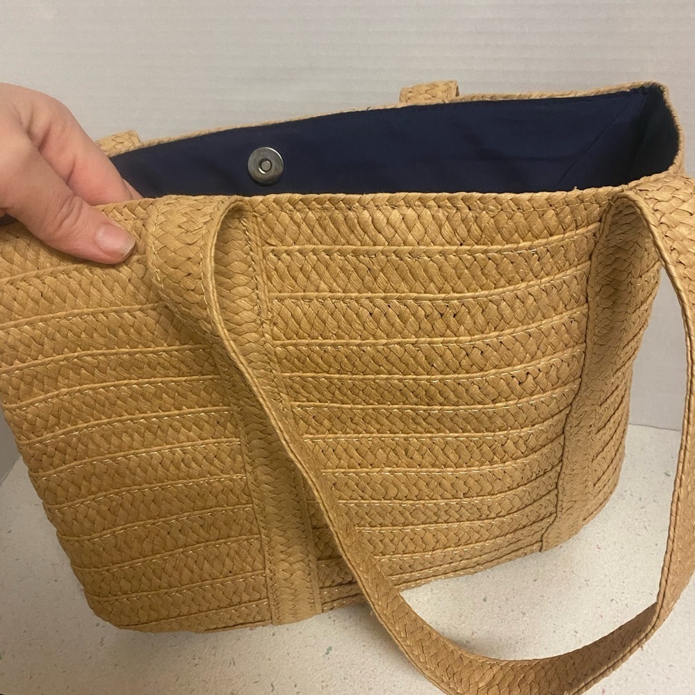 Draper James Tan Woven Everyday Tote Bag - Picture 6 of 6